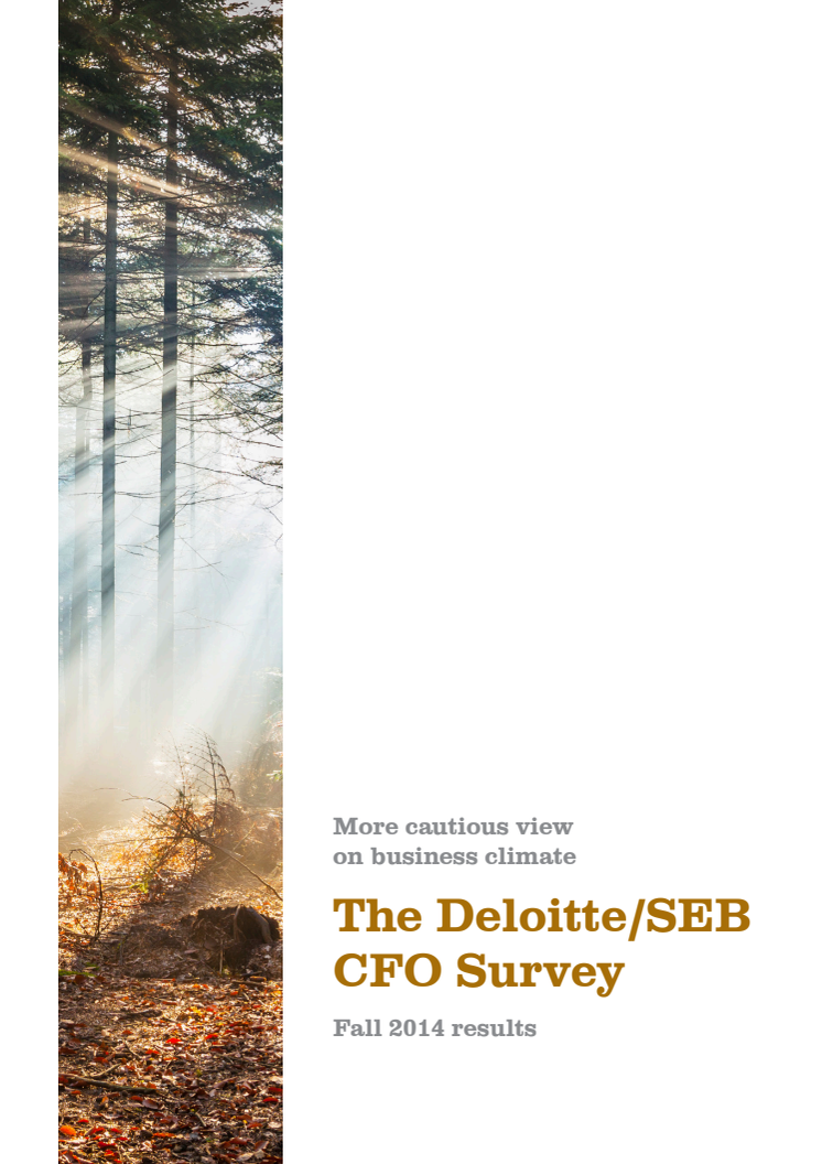 The Deloitte/SEB CFO Survey Fall 2014