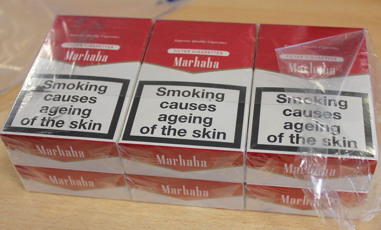 Cigarettes siezed in Birmingham 2016