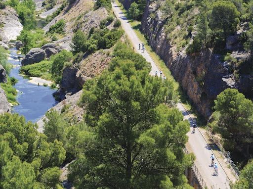 Via Verde i Bot kommune og langs floden Canaletes