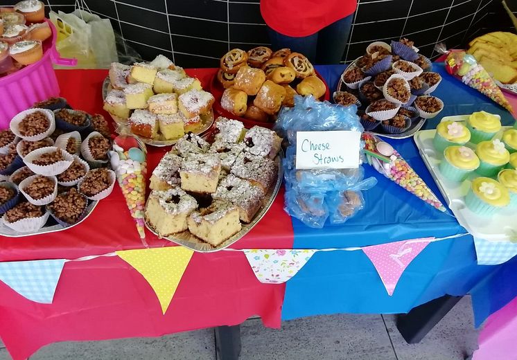 Stevenage station cake sale