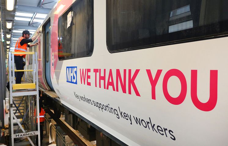 Thameslink train wrap