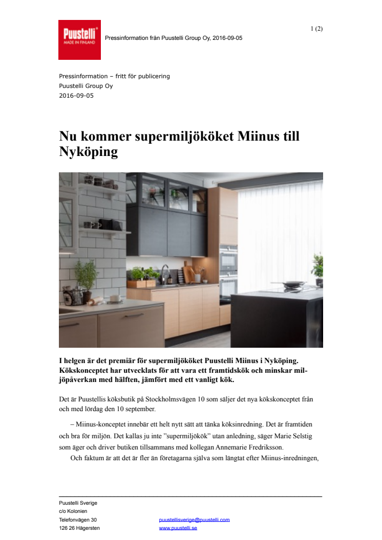 Nu kommer supermiljököket Miinus till Nyköping