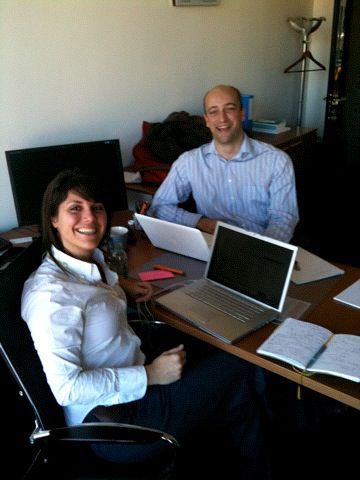 Nick and Courtney on a PR project for Cavotec MSL in Lugano