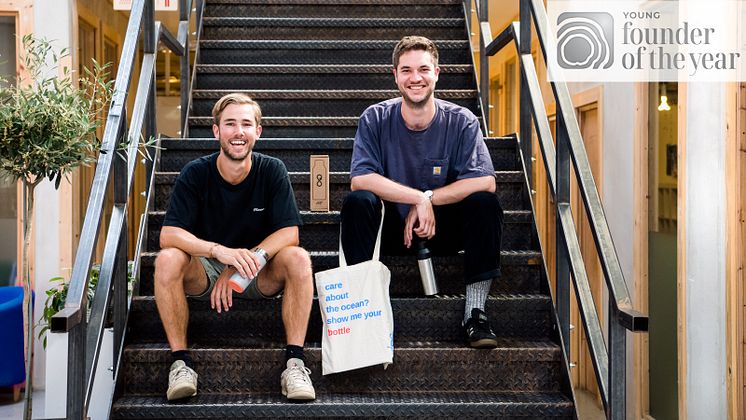 William Pearson and Nick Doman, founders of Ocean Bottle, Young Founder of the Year (1)
