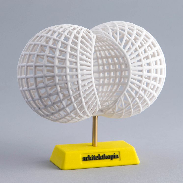 3D-printat koncept för Cancerfondens logotyp – förstapris i Inhousetävlingen