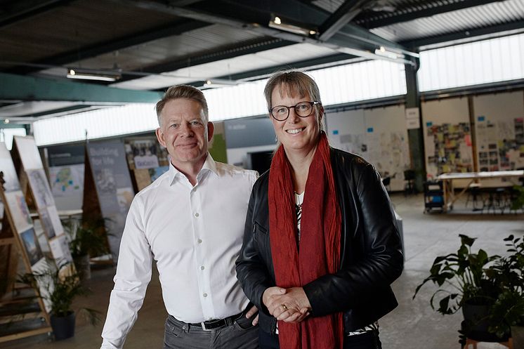 Peder Wahlgren, VD GoCo Development AB och Anna Eckerstig, Ny projektutvecklingschef GoCo Development AB