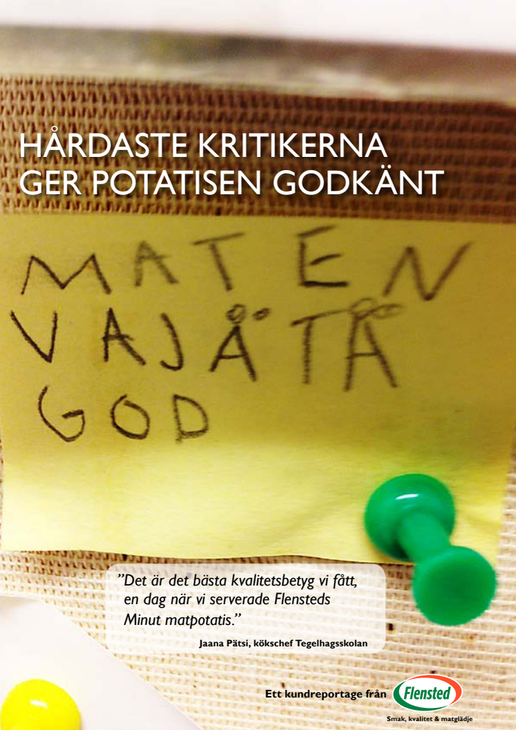 Självklart att vi ska servera god, hemlagad mat till våra växande barn.