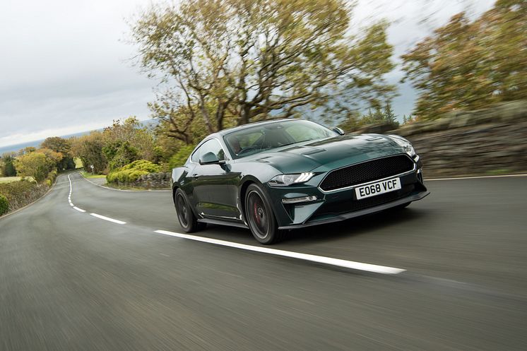 Mustang Bullitt på Isle of man