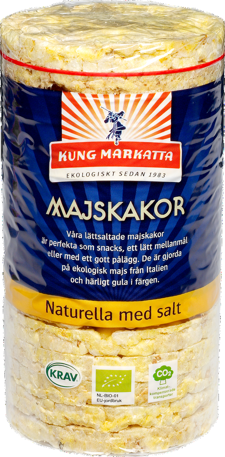 Kung Markatta lanserar KRAV-märkta Majskakor - ett perfekt mellanmål för både stora och små!