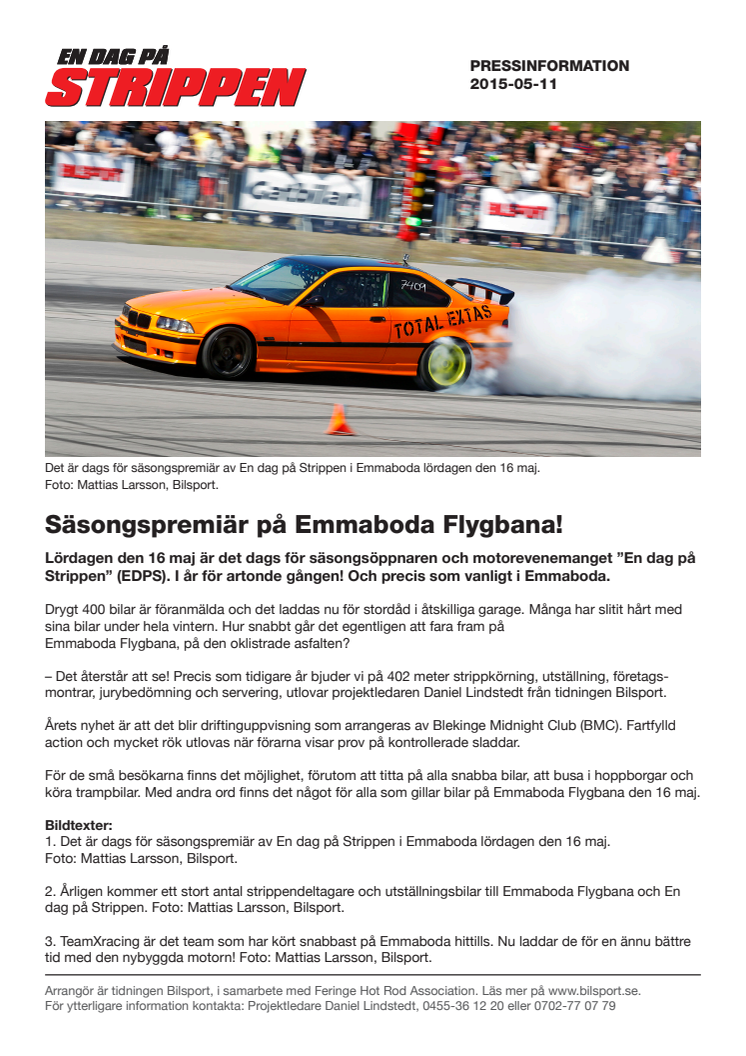 Säsongspremiär på Emmaboda Flygbana!