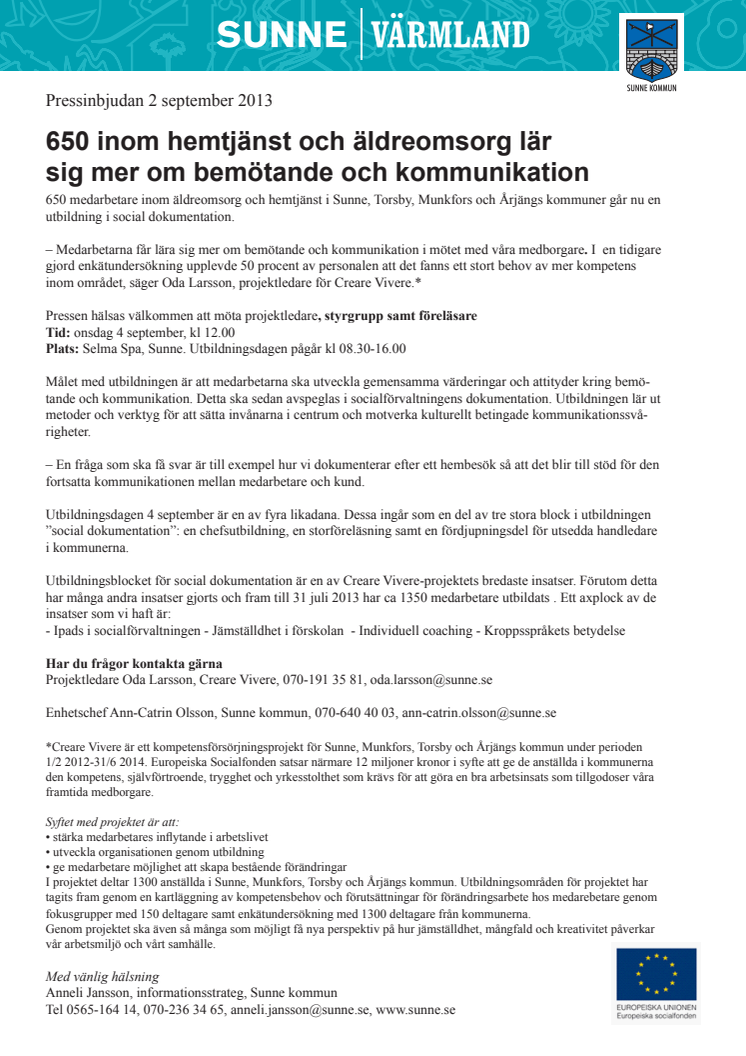 650 inom hemtjänst och äldreomsorg lär sig mer om bemötande och kommunikation