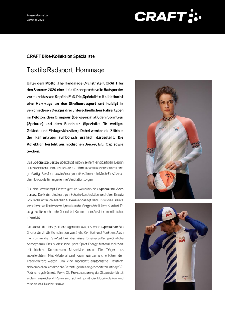 Textile Radsport-Hommage: Spécialiste