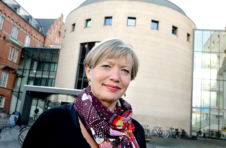Stadsbibliotekarie Elsebeth Tank i paneldebatt på Stadsbiblioteket i Malmö