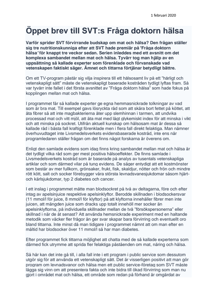 210201 Öppet brev SVTs Fråga doktorn hälsa 1.pdf