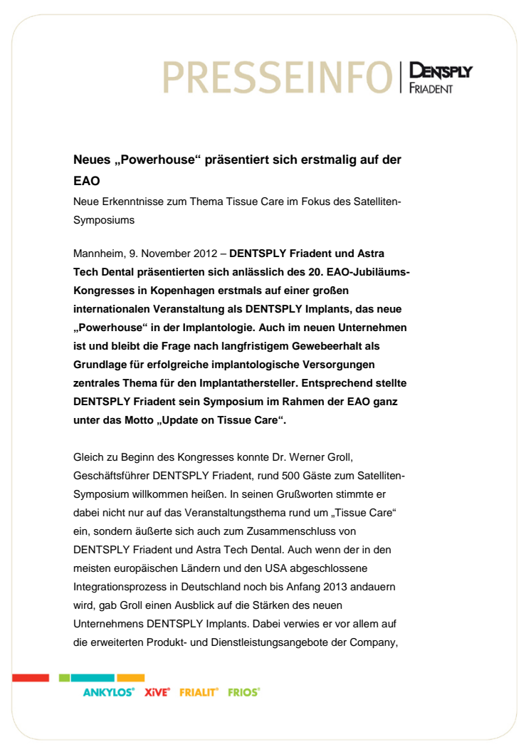 Neues „Powerhouse“ präsentiert sich erstmalig auf der EAO