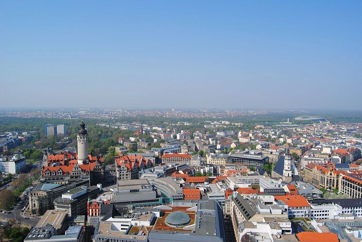 Panorama von Leipzig