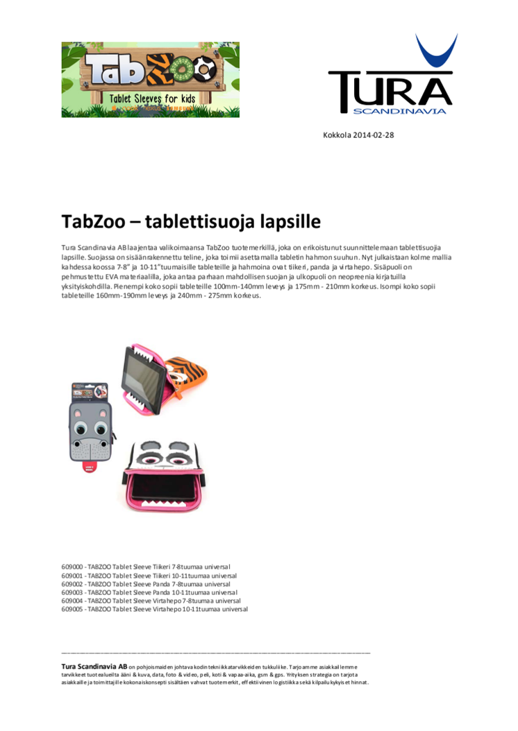 TabZoo – tablettisuoja lapsille 