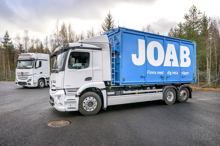 Mercedes-Benz eActros med eldriven lastväxlare