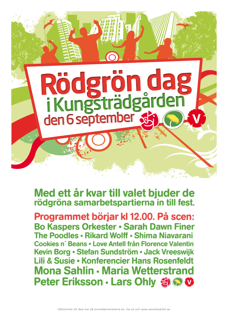 Rödgrön dag i Kungsträdgården 6/9