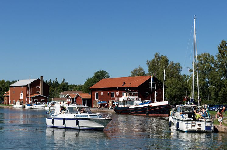 Pressbild - Göta kanal, gästhamnen i Lyrestad