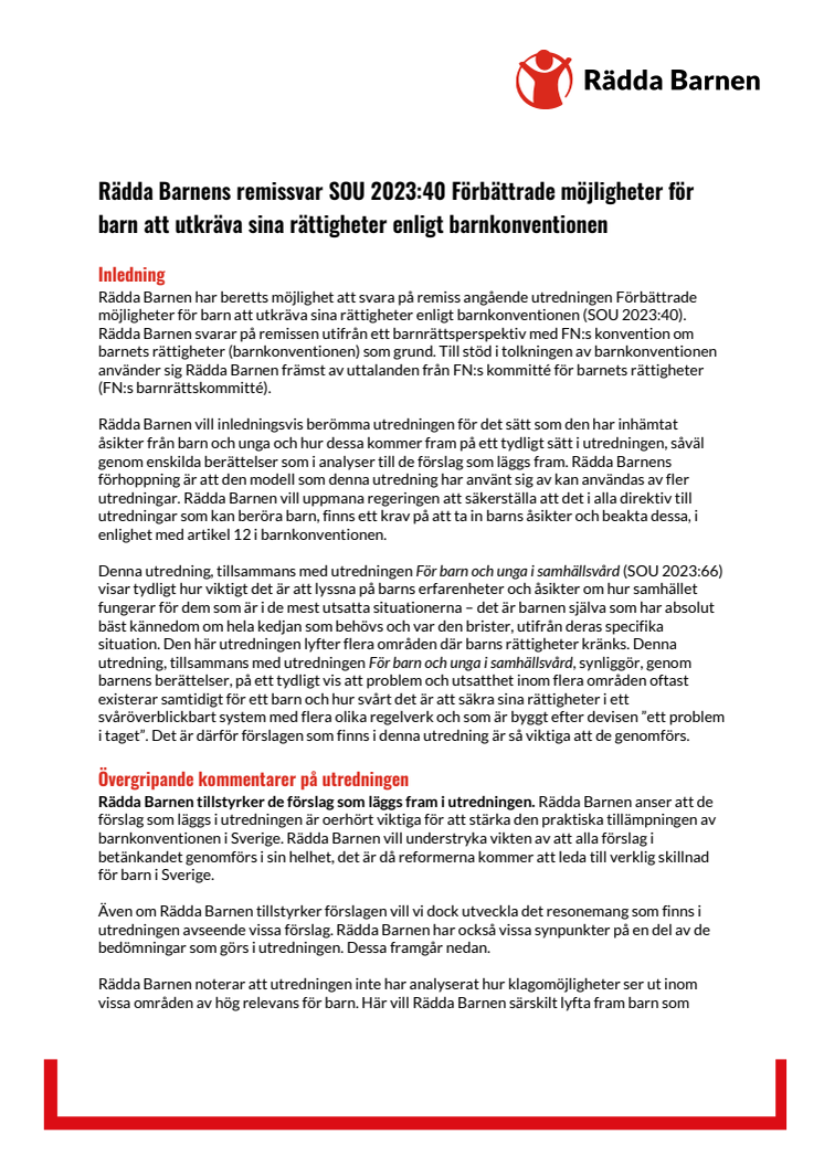 Rädda Barnens Remissvar SOU 2023_40.pdf