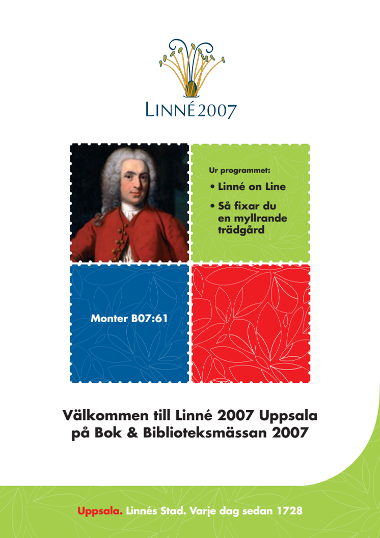 Linné2007 Uppsala på Bok & Bibliotek 2007