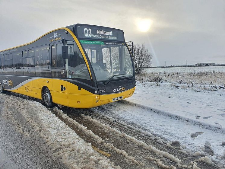 Go North East pulls out all the stops during snow disruption