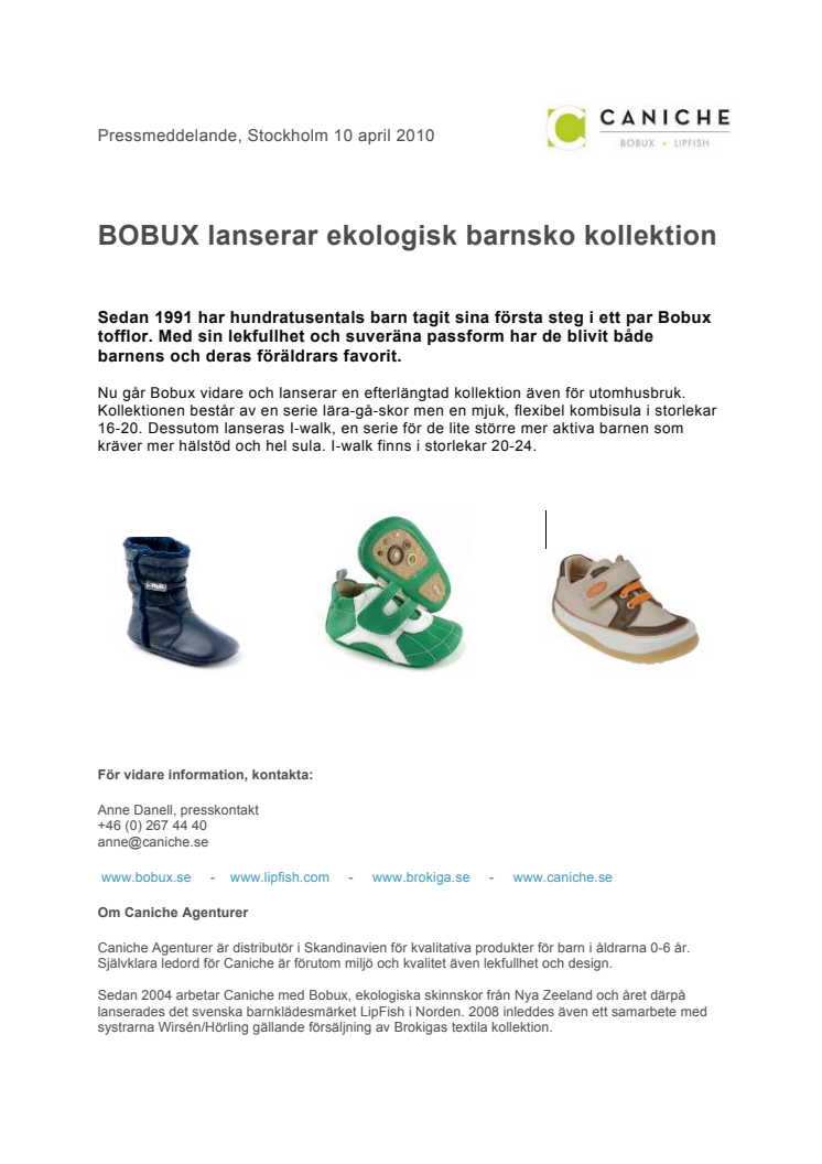 BOBUX lanserar ekologisk barnsko kollektion 