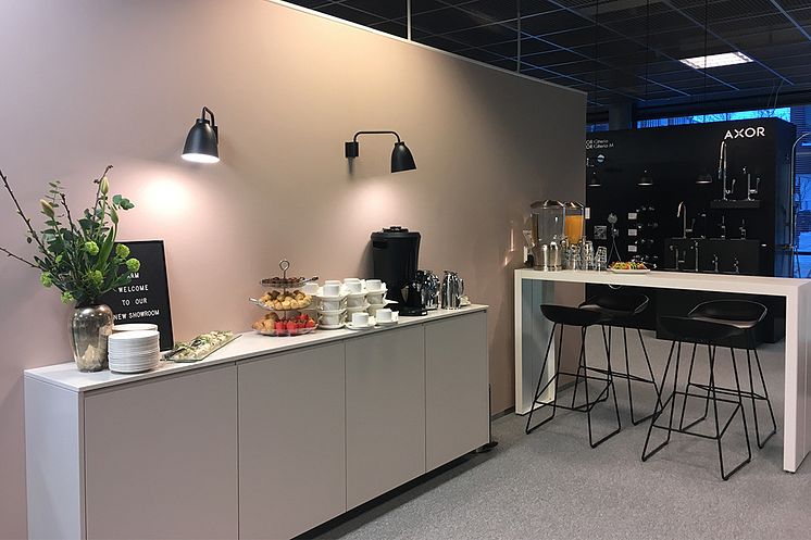 Hansgrohe Suomi uusi showroom avattu Helsingin Arabianrantaan
