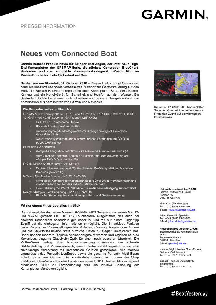 Neues vom Connected Boat