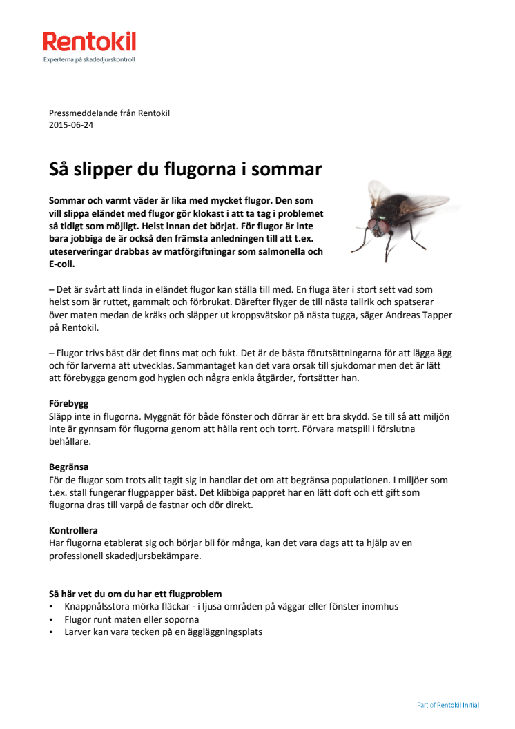 ​Så slipper du flugorna i sommar