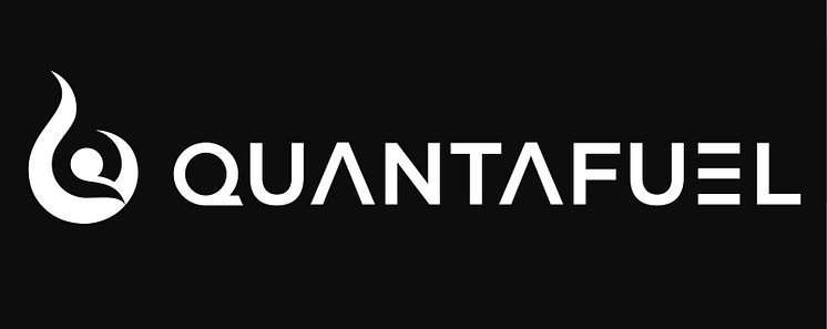 Quantafuel logo white and black
