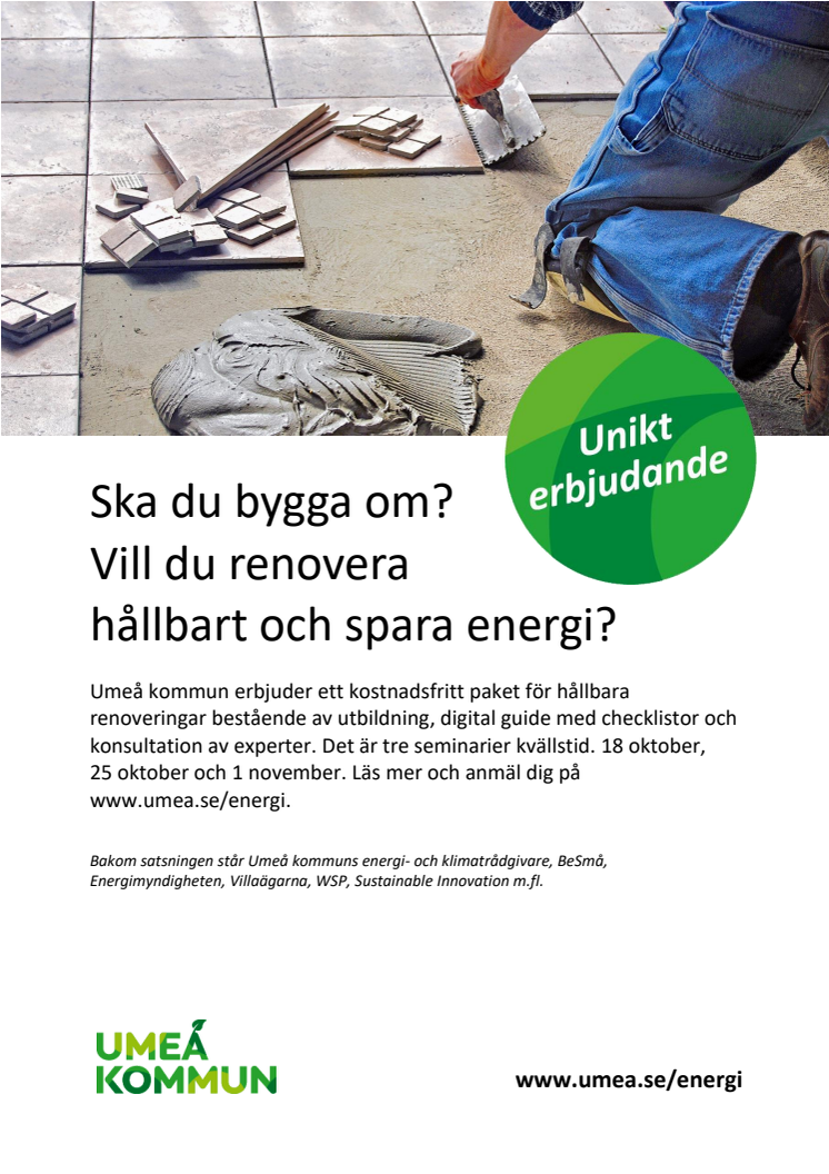 Renovera hållbart