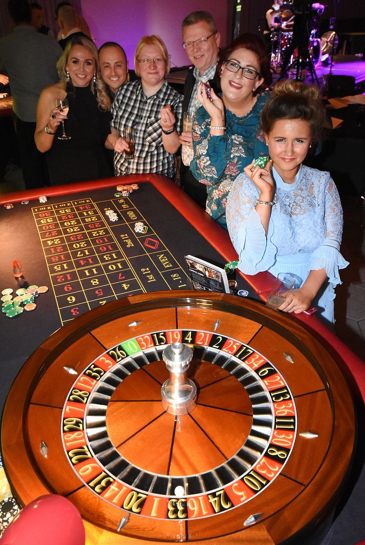 Casino games were among the entertainment provided at the Team GNE Awards 2017