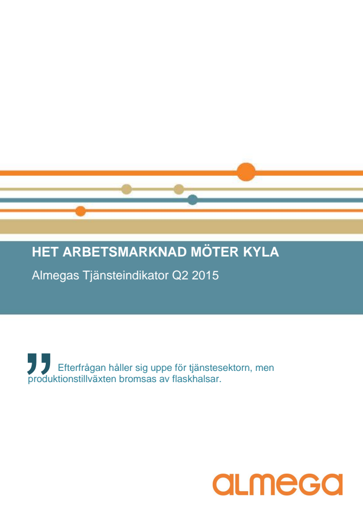 Almegas tjänsteindikator Q2 2015