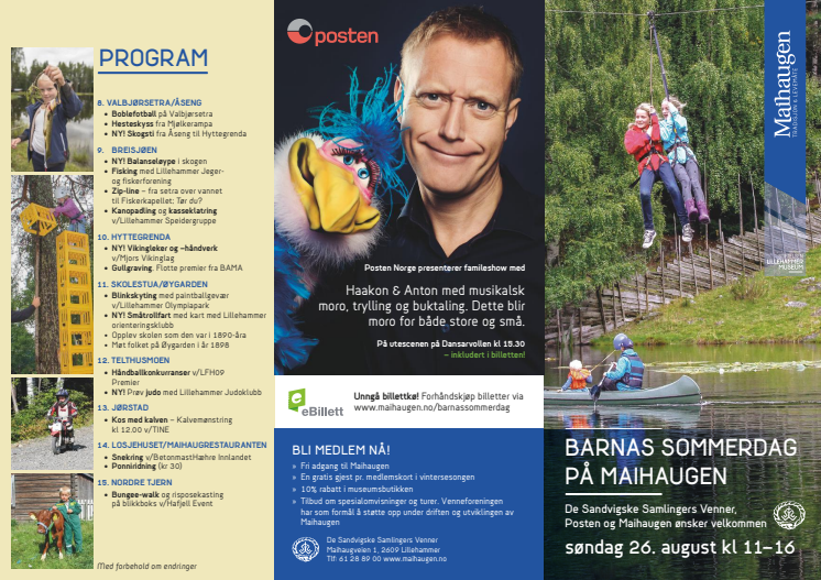 Program for Barnas sommerdag 2018