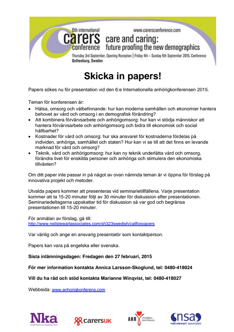 Call for papers