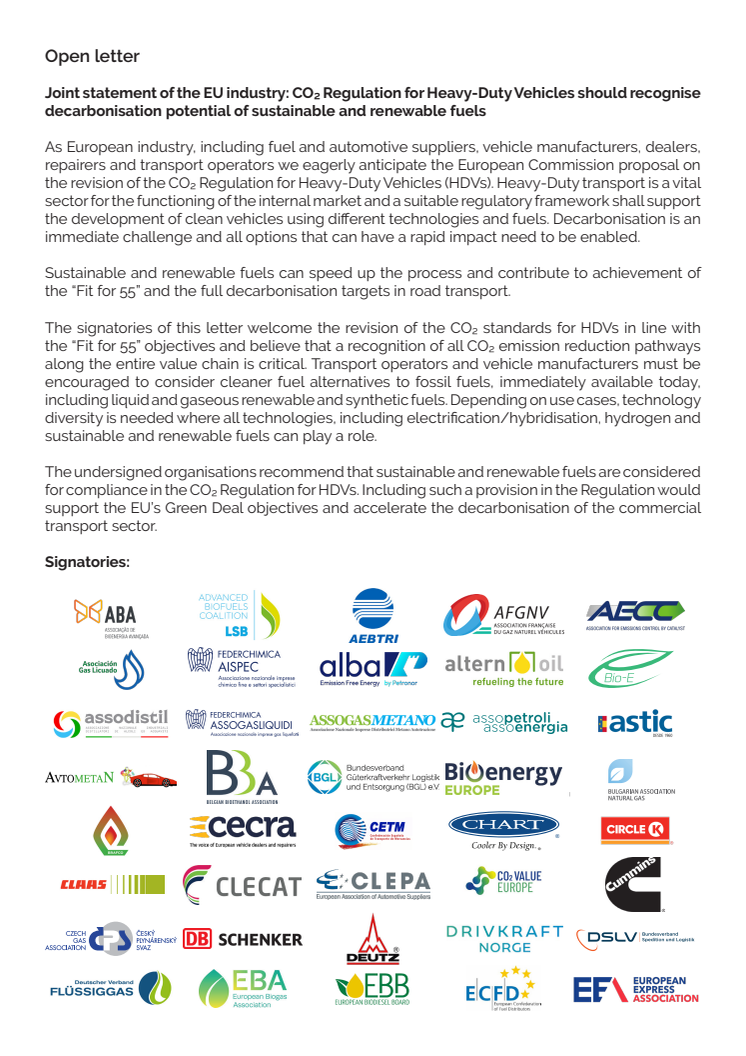 Joint industry statement_ HDV CO₂ Regulation_Renewable Fuels.pdf