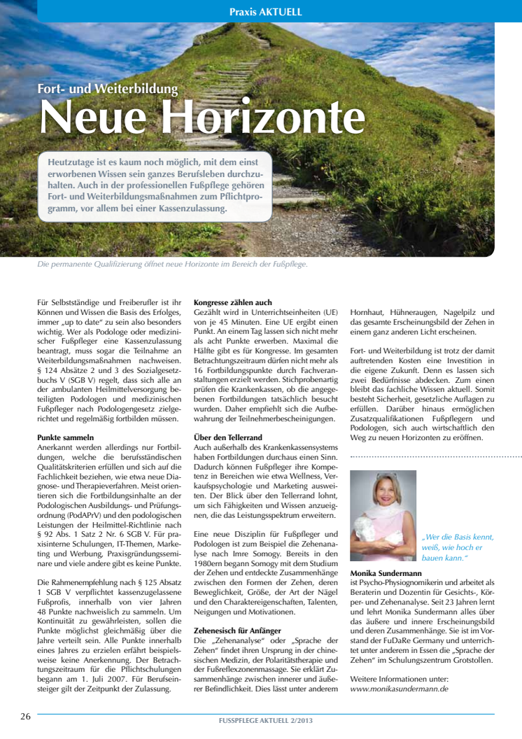 Fort- und Weiterbildung: Neue Horizonte