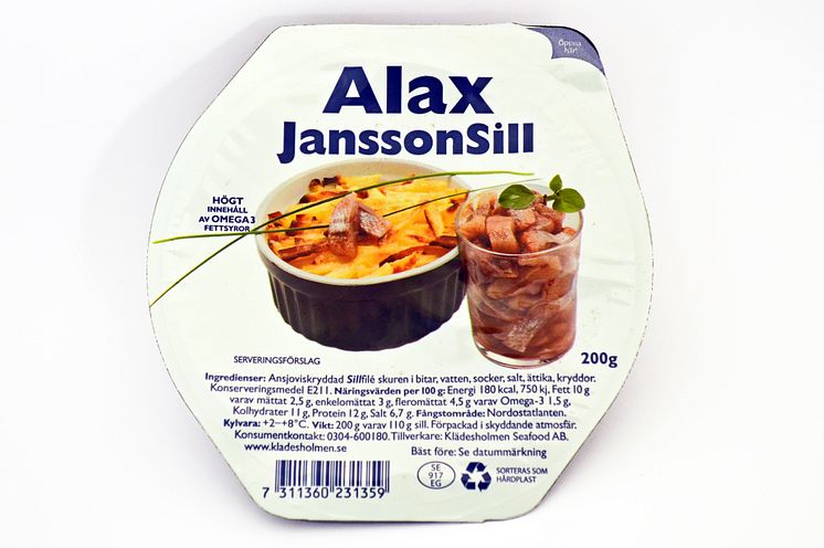 Jansson-sill från ALAX, Klädesholmen Seafood. 
