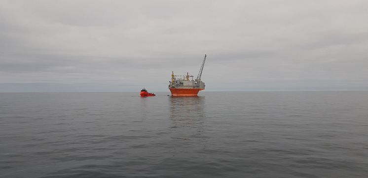 'Esvagt Dana' ved Goliat i Barentshavet