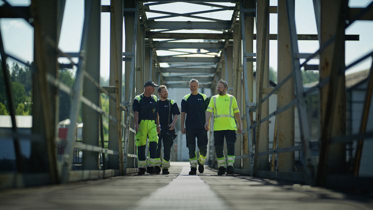 Ansatte i vannkraft hos Akershus Energi, her ved Rånåsfoss i Nes kommune