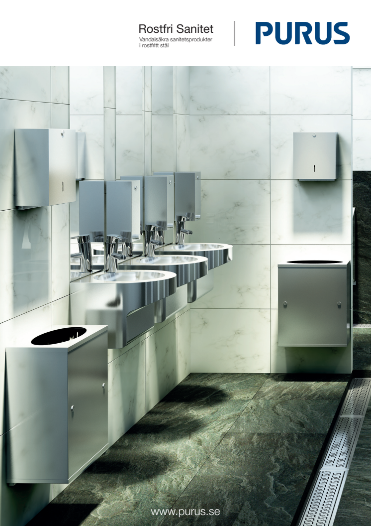 Rostfri sanitet med snygg design för optimal hygien