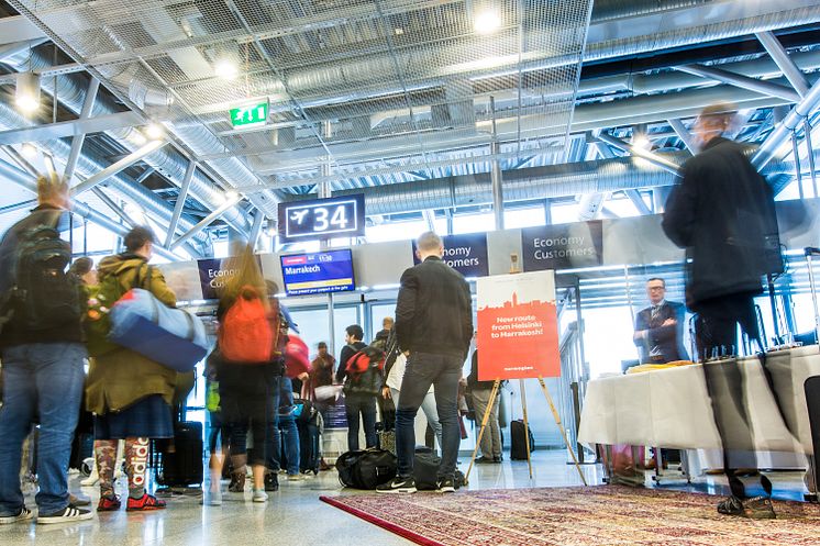 Premiär för Norwegians första direktlinje mellan Helsingfors och Marrakech