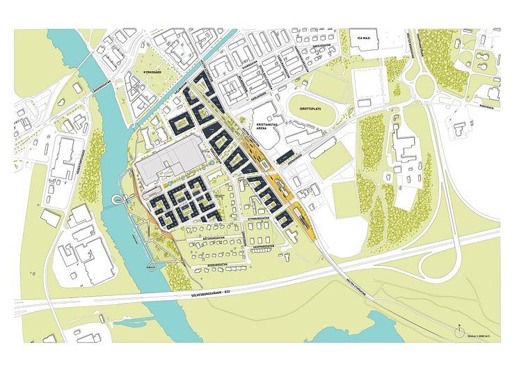 Strukturplan Nya Udden i Kristianstad