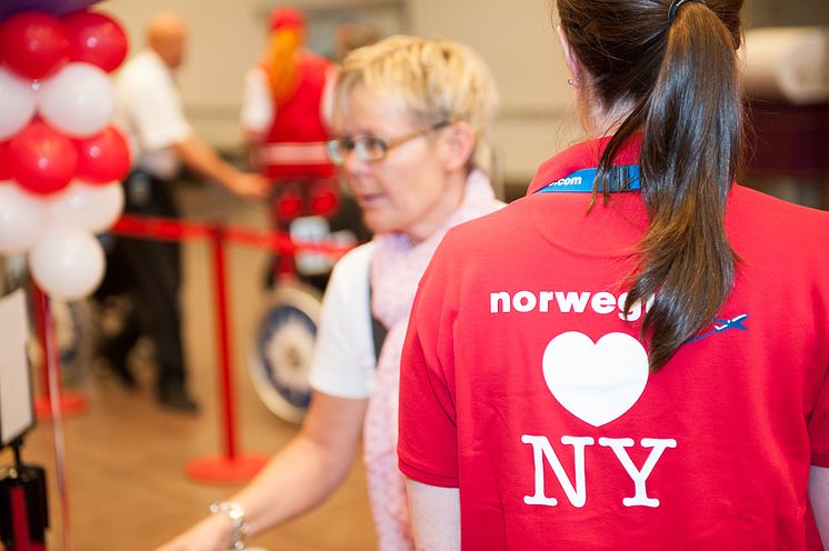 Norwegian firar premiärflighten till New York 31 maj 2013