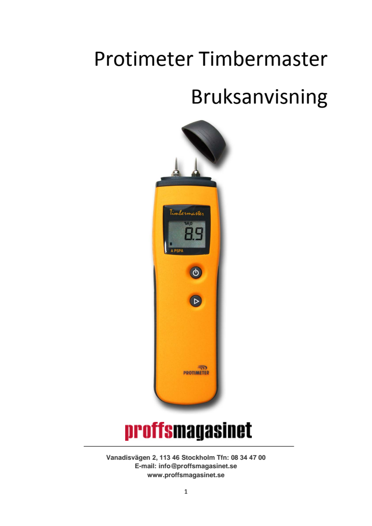 Protimeter Timbermaster