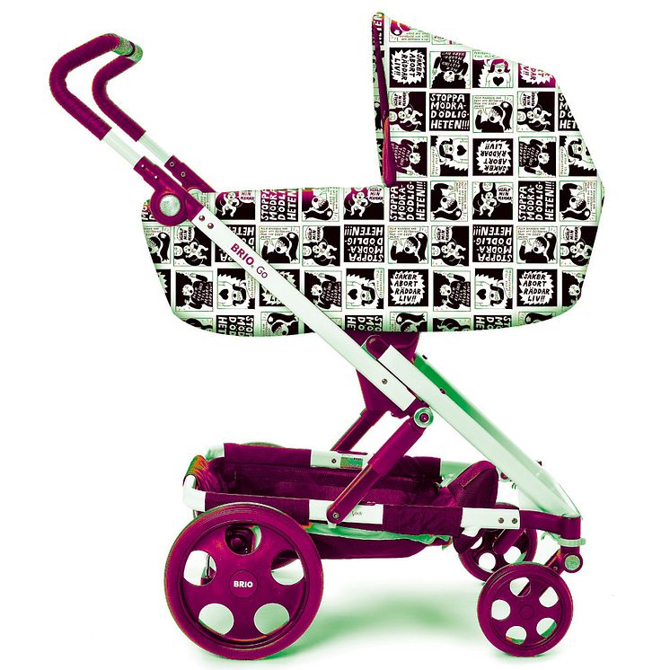 Barnvagnsskydd med Liv Strömquists serie
