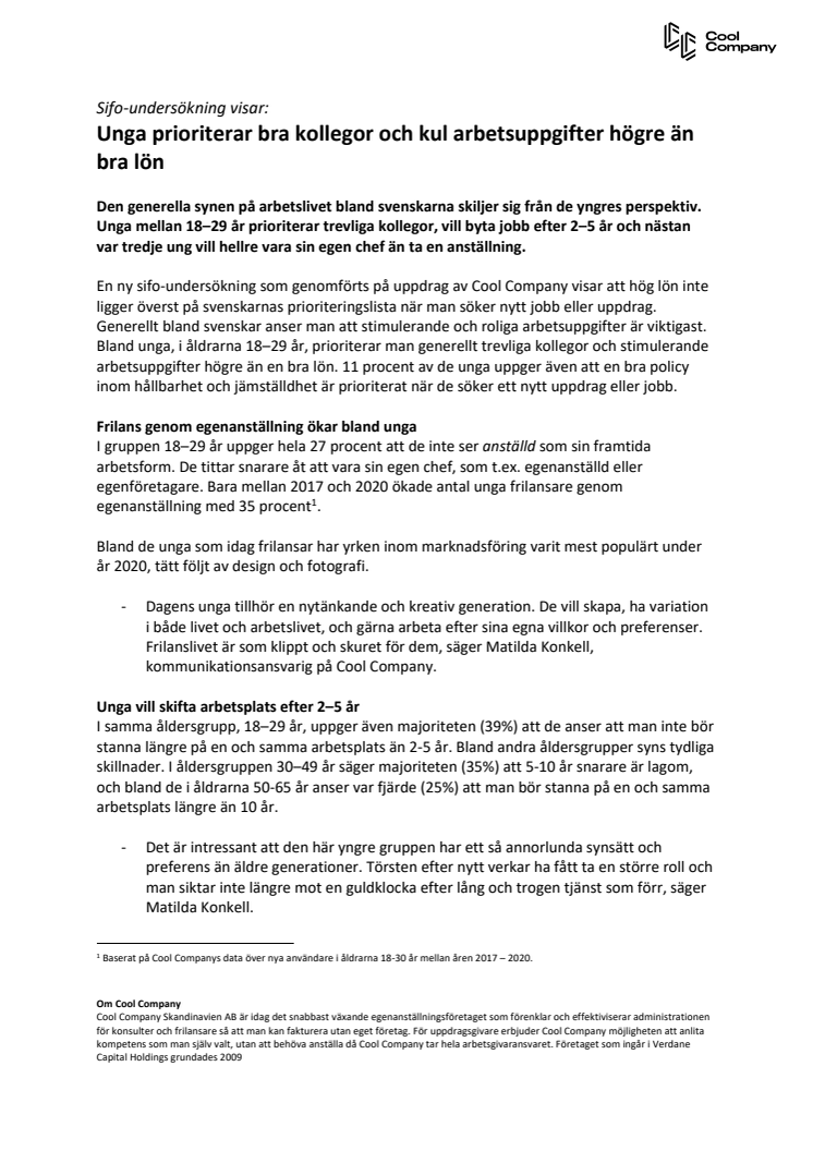 Pressmeddelande- Unga prioriterar bra kollegor framför bra lön.pdf