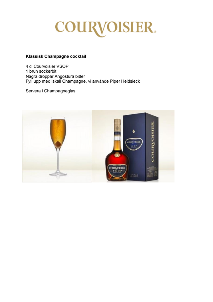 Courvoisier - champagnecocktail 